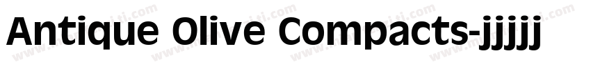 Antique Olive Compacts字体转换